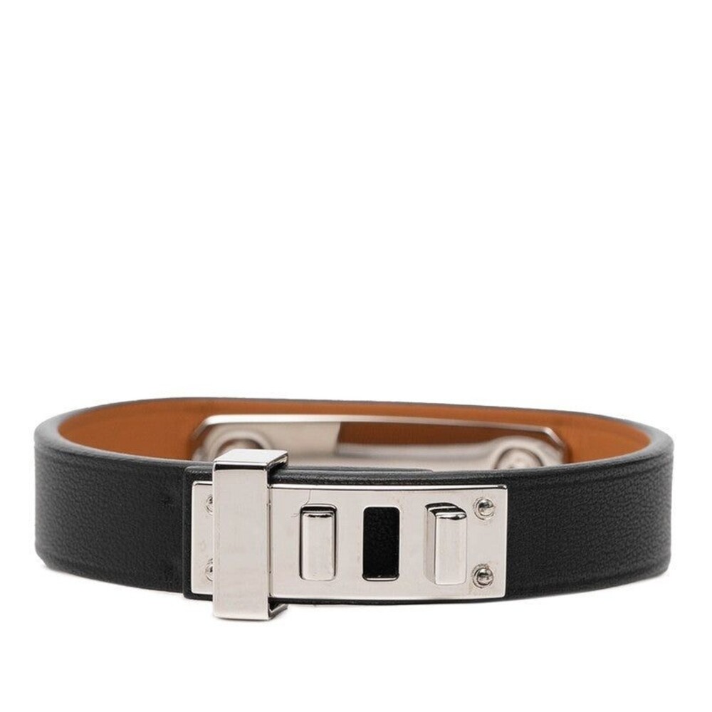 Hermes As de Coeur Bracelet Veau Swift Metal Black